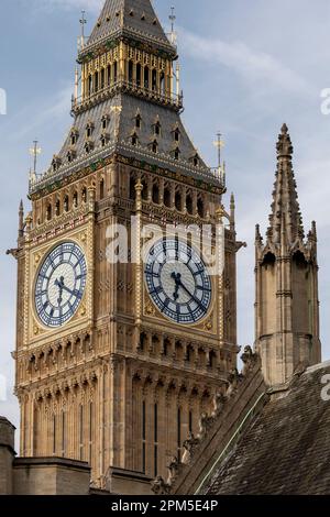 Gros plan sur Big ben de Londres Banque D'Images