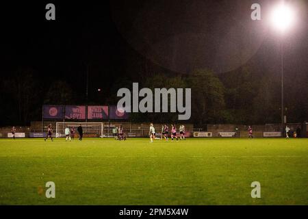 Londres, Royaume-Uni. 11th avril 2023. Londres, Angleterre, 11 avril 2023 : match combiné de la coupe mi-semaine des comtés entre le Hamlet de Dulwich et le Seward de Londres à la colline du champion à Londres, en Angleterre. (Liam Asman/SPP) crédit: SPP Sport presse photo. /Alamy Live News Banque D'Images