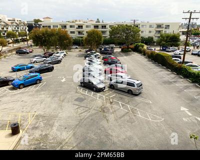 Parking, vue panoramique Banque D'Images