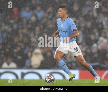 Manchester, Royaume-Uni. 11th avril 2023. Rodri of Manchester City lors du match de la Ligue des champions de l'UEFA au Etihad Stadium de Manchester. Crédit photo à lire: Gary Oakley/Sportimage crédit: Sportimage/Alay Live News Banque D'Images