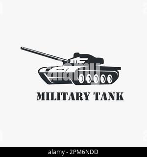 Logo de char militaire Illustration de Vecteur
