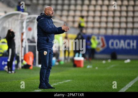 Cristi Dulca - entraîneur de l'équipe de football Romania Womens Banque D'Images