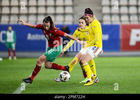 Cristina Sucilă #2 pendant le match de football des femmes amicales Roumanie contre Marocco , 12.04.2023 , Bucarest , Cristi Stavri Banque D'Images