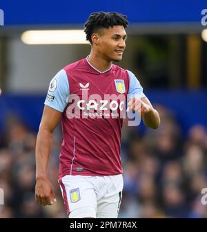 01 avril 2023 - Chelsea v Aston Villa - Premier League - Stamford Bridge Ollie Watkins de la Villa Aston célèbre son premier demi-but lors du match de la Premier League à Stamford Bridge, Londres. Image : Mark pain / Alamy Live News Banque D'Images