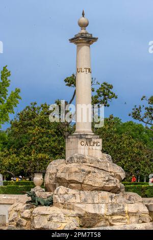 Fontaine d'Hercules et d'Antaeus, Jardins royaux espagnols, jardin du Parterre, Aranjuez, Espagne. Présentation de la fontaine. Il a commencé sous Carlos IV et en 180 Banque D'Images