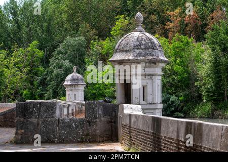 Points de contrôle des jetées du château et du fort des jardins d'Aranjuez. Patrimoine historique-artistique, dans lequel le palais et les jardins ornementaux (Prince GA Banque D'Images