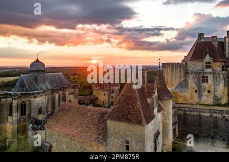 France, Dordogne, Périgord pourpre, Biron, Château de Biron, festival des villégielles France, Dordogne (24), Périgord Pourpre, Biron, château de Biron, festival les villégiques Banque D'Images