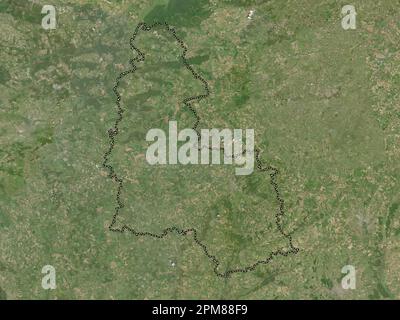 Sumy, région de l'Ukraine. Carte satellite basse résolution Banque D'Images
