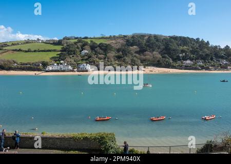 Vue sur l'estuaire de la Salcombe, vue de Salcombe à East Portlerouth dans le South Hams Banque D'Images