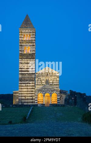 Basilique de Saccargia, Codrongianos. SS, Sardaigne, Italie Banque D'Images