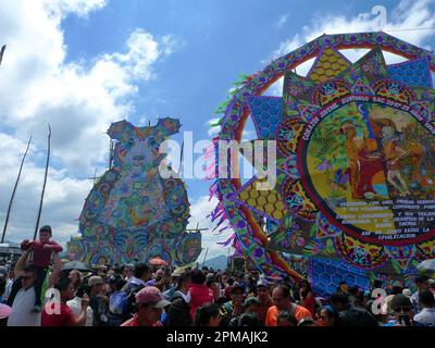 Festival du cerf-volant géant de Sumpango pendant le jour des morts au Guatemala Banque D'Images
