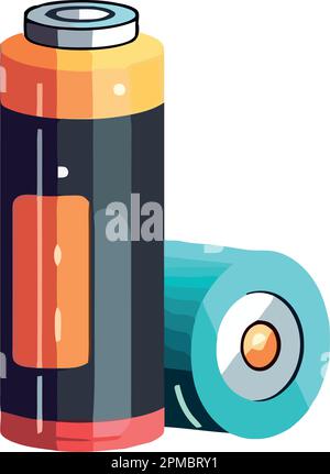 Symbole d'électricité charge de la batterie illustration design Illustration de Vecteur