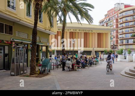 Valence, Stadtteil Ruzafa, Markthalle // Valence, quartier de Ruzafa, Market Hall Banque D'Images