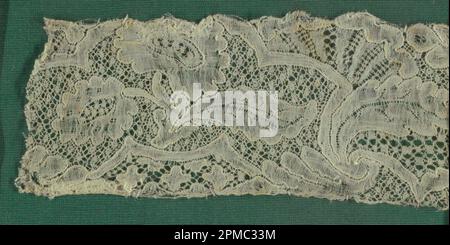 Fragment, Cooper Union Museum Lace Study Card; lin Banque D'Images