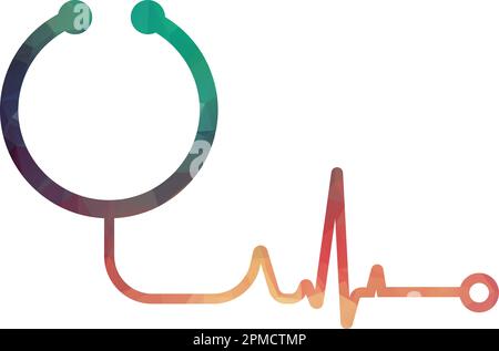 Modèle de conception du logo Health Consult. Stéthoscope isolé sur bulle chat symbole stéthoscope logo design vecteur Illustration de Vecteur