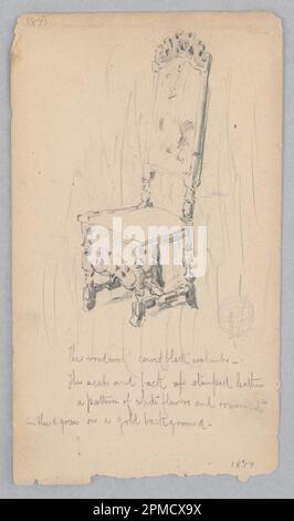 Dessin, président; Robert Frederick Blum (américain, 1857–1903); États-Unis; graphite sur papier vélin; 20,6 × 11,9 cm (8 1/8 × 4 11/16 po) Banque D'Images