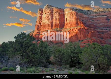 USA, Arizona, Sedona, Courthouse Butte Banque D'Images