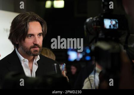 Madrid, Espagne. 12th avril 2023. Dimitri Rassam assiste à la première de 'Los Tres Mosquetetos: D'Artagnan' (les trois mousquetaires: D'Artagnan) au Capitole de Madrid. (Photo par Atilano Garcia/SOPA Images/Sipa USA) crédit: SIPA USA/Alay Live News Banque D'Images