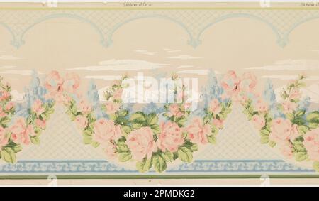 Frieze (États-Unis) ; distribué par Maxwell & Co., S.A. (Etats-Unis) ; papier imprimé par machine ; 92 x 49 cm (36 1/4 x 19 5/16 pouces) Banque D'Images