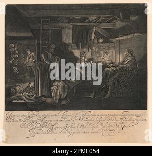 Imprimé, Jupiter et Mercure comme invités de Philemon et Baucis, 1612; pays-Bas; gravure sur papier; 21,3 × 21,8 cm (8 3/8 × 8 9/16 po); Béquest de George Campbell Cooper; 1896-3-115 Banque D'Images