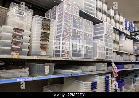 Miami Florida Doral, Walmart Supercenter discount grand département de boîte, conteneurs en plastique organisateurs tiroirs de stockage, magasins entreprises sho Banque D'Images