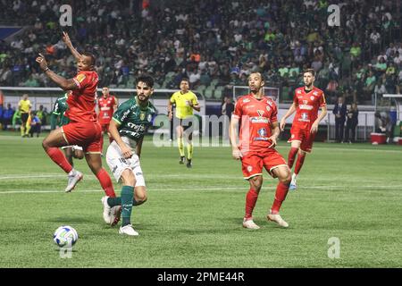 SÃO PAULO, SP - 04.02.2023: PALMEIRAS X SANTOS - Dudu in the match