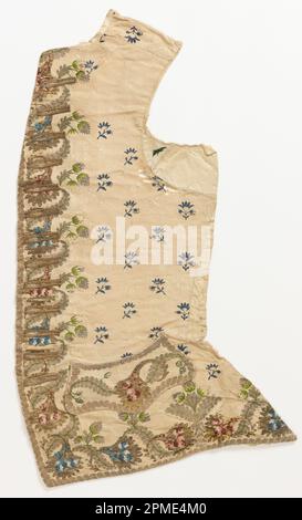 Gilet de costume; soie, fils métalliques Banque D'Images