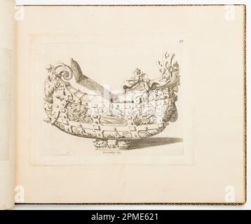 Imprimé, NEF Design, de Dessins d'orfèvrerie (dessins pour la métallurgie); attribué à Léonard Thiry (flamand, 1550); cercle de Rosso Fiorentino (italien, 1494 - 1540); gravé par René Boyvin (français, 1525 - 1625), Pierre Milan (français, 1500 - 1557); France; gravure sur papier couté Banque D'Images