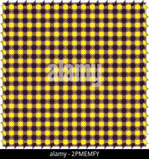 Abstrait jaune noir rose violet triangle carré plaid stellaire coupe design Illustration de Vecteur