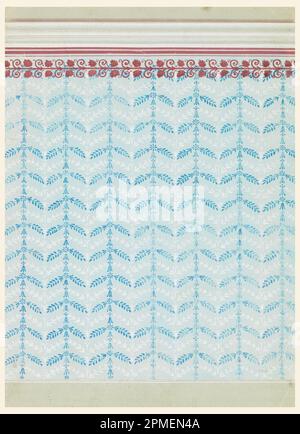Dessin, papier peint ; Autriche ; pinceau et gouache, graphite sur papier blanc ; 27,3 x 20 cm (10 3/4 x 7 7/8 po.) Banque D'Images