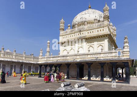 Inde, Karnataka, Srirangaptna, Gumbaz, Tipu Sultan et son mausolée familial Banque D'Images