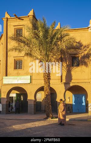 Maroc, province de Zagora, n'Kob (ou Nkob), village avec 45 kasbahs, hôtel Kasbah Ennakb Banque D'Images