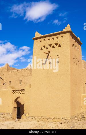 Maroc, Zagora, Ksar Tissergate, village fortifié, l'un des plus conservés de ksours dans le sud du Maroc Banque D'Images