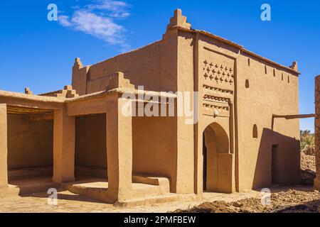 Maroc, Zagora, Ksar Tissergate, village fortifié, l'un des plus conservés de ksours dans le sud du Maroc Banque D'Images