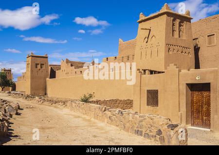 Maroc, Zagora, Ksar Tissergate, village fortifié, l'un des plus conservés de ksours dans le sud du Maroc Banque D'Images