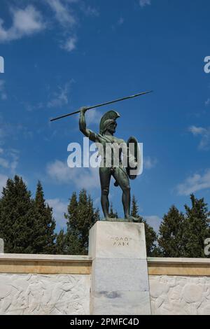 Mémorial de Leonidas et 300 Spartans à Thermopyle, Grèce Banque D'Images