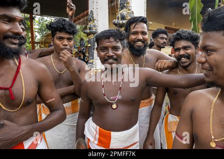 Inde, Kerala, Seematti, festival hindou de Thaipusam Banque D'Images