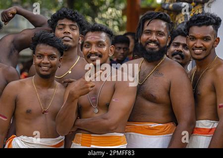 Inde, Kerala, Seematti, festival hindou de Thaipusam Banque D'Images