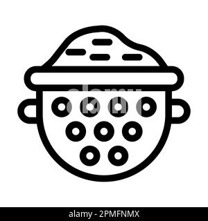 Icône en forme de ligne épaisse du filtre vectoriel pour une utilisation personnelle et commerciale. Banque D'Images