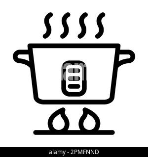 Icône de cuisson Vector Thick Line pour usage personnel et commercial. Banque D'Images