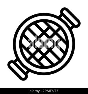 Icône en forme de ligne épaisse pour le gril Vector pour usage personnel et commercial. Banque D'Images