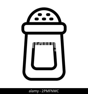 Icône Salt Vector Thick Line pour une utilisation personnelle et commerciale. Banque D'Images