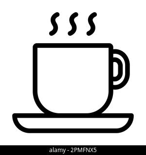 Icône CUP Vector Thick Line pour usage personnel et commercial. Banque D'Images