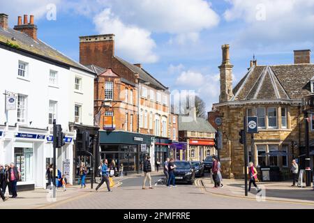 Marché Centre-ville de Harborough St Marys Road marché Harborough Leicestershire Angleterre GB Europe Banque D'Images