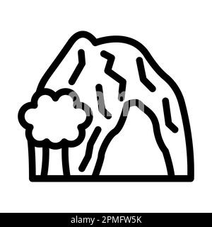 Icône Cave Vector Thick Line pour une utilisation personnelle et commerciale. Banque D'Images