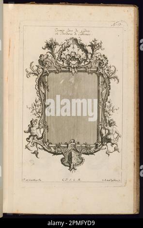 Impression liée, page de titre; conçu par François de Cuvilliés The Elder (Belgique, Allemagne active, 1695 - 1768); Imprimeur: Carl Albert von Lespilliez (allemand, 1723 - 1796); Allemagne; gravure et gravure sur papier; 27,9 × 18 cm (11 × 7 1/16 po.) Banque D'Images