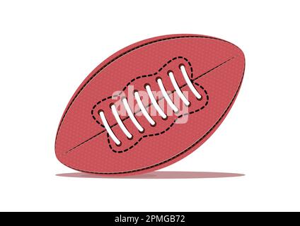Ballon de football américain ou vecteur clipart de ballon de rugby sur fond blanc Illustration de Vecteur