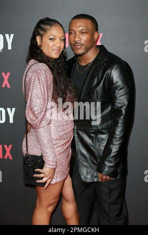 Danielle Isaie et Ashley Walters assistent à la première mondiale Top Boy 2 à la maison de photos hackney à Londres. Banque D'Images