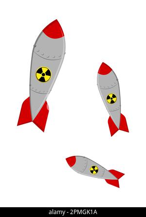 Bombe nucléaire Clipart Vector Illustration de Vecteur