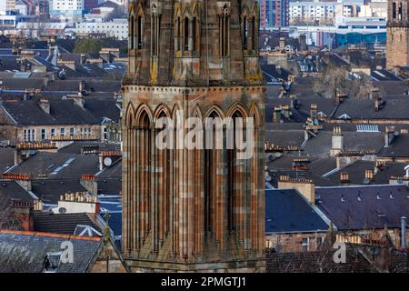 Vue sur Queen's Park de Glasgow Banque D'Images